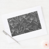 Sticker Rectangulaire ornements de vacances (Enveloppe)