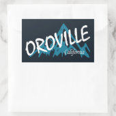 Sticker Rectangulaire Oroville California Mountains (Sac)