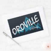 Sticker Rectangulaire Oroville California Mountains (Enveloppe)