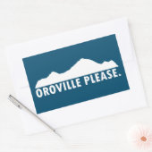 Sticker Rectangulaire Oroville Californie S'Il Vous Plait (Enveloppe)