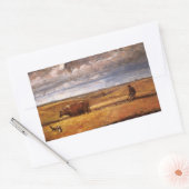 Sticker Rectangulaire Os de bison coulés sous Harvey Thomas Dunn (Enveloppe)