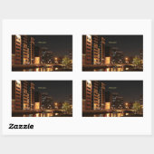 Sticker Rectangulaire Osaka, Japon (Feuille)