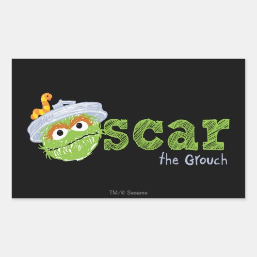 Sticker Rectangulaire Oscar le nom du groupe (Devant)