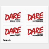 Sticker Rectangulaire Osez lire des livres interdits (Feuille)