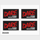 Sticker Rectangulaire Osez lire des livres interdits (Feuille)