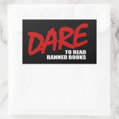 Sticker Rectangulaire Osez lire des livres interdits (Sac)