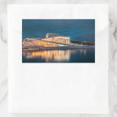 Sticker Rectangulaire Oslo Norvège (Sac)