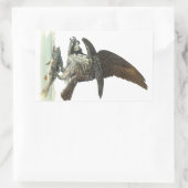 Sticker Rectangulaire Osprey par Audubon (Sac)