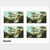 Sticker Rectangulaire ossements de géants (Feuille)