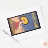 Sticker Rectangulaire Ostende - Belgique (Enveloppe)