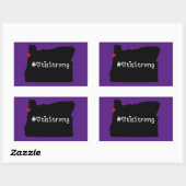 Sticker Rectangulaire Otis Strong Heart Noir (Feuille)