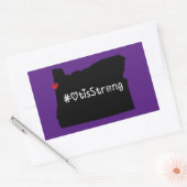 Sticker Rectangulaire Otis Strong Heart Noir (Enveloppe)