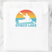 Sticker Rectangulaire Otisco Lake New York Kayak (Sac)