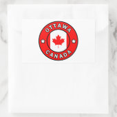 Sticker Rectangulaire Ottawa Canada (Sac)