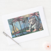 Sticker Rectangulaire Où Sont Les Choses Sauvages | Couverture de livre (Enveloppe)