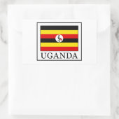 Sticker Rectangulaire Ouganda (Sac)