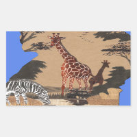 Ouganda - Carte de la faune - Imprimer