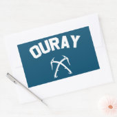 Sticker Rectangulaire Ouray Ice Escalade (Enveloppe)