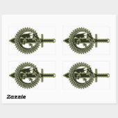 Sticker Rectangulaire Ouroboros (Feuille)