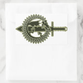 Sticker Rectangulaire Ouroboros (Sac)