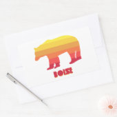 Sticker Rectangulaire Ours arc-en-ciel Boise Idaho (Enveloppe)