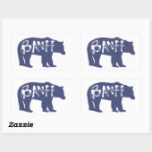 Sticker Rectangulaire Ours Banff (Feuille)