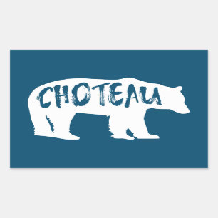 Sticker Rectangulaire Ours Choteau Montana