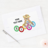 Sticker Rectangulaire Ours de Bingo (personnalisé) (Enveloppe)