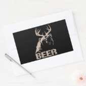 Sticker Rectangulaire Ours de cerfs de bière (Enveloppe)