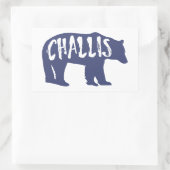 Sticker Rectangulaire Ours de Challis Idaho (Sac)