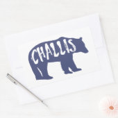 Sticker Rectangulaire Ours de Challis Idaho (Enveloppe)