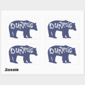 Sticker Rectangulaire Ours de Durango (Feuille)