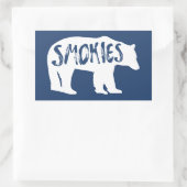 Sticker Rectangulaire Ours de fumée (Sac)