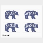 Sticker Rectangulaire Ours de fumée (Feuille)