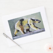 Sticker Rectangulaire Ours de glace 1998 (Enveloppe)