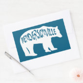 Sticker Rectangulaire Ours de la Caroline du Nord Hendersonville (Enveloppe)
