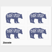 Sticker Rectangulaire Ours de la vallée du Cerf (Feuille)