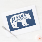 Sticker Rectangulaire Ours de l'Alaska (Enveloppe)