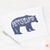 Sticker Rectangulaire Ours de Pennsylvanie (Enveloppe)