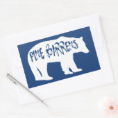 Sticker Rectangulaire Ours de pin (Enveloppe)