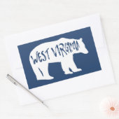 Sticker Rectangulaire Ours de Virginie occidentale (Enveloppe)