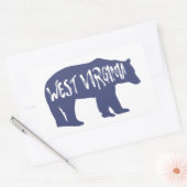 Sticker Rectangulaire Ours de Virginie occidentale (Enveloppe)