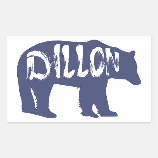 Sticker Rectangulaire Ours Dillon Colorado (Devant)