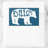 Sticker Rectangulaire Ours Dillon Colorado (Sac)