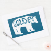 Sticker Rectangulaire Ours doré du Colorado (Enveloppe)
