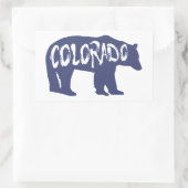 Sticker Rectangulaire Ours du Colorado (Sac)