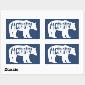 Sticker Rectangulaire Ours du Montana (Feuille)