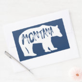 Sticker Rectangulaire Ours du Montana (Enveloppe)