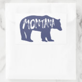 Sticker Rectangulaire Ours du Montana (Sac)