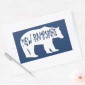 Sticker Rectangulaire Ours du New Hampshire (Enveloppe)
